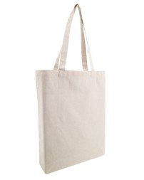 OAD OAD106R Midweight Recycled Gusseted Tote – 12 oz. 75/25 Recycled Cotton/Recycled Polyester Canvas Gusseted Tote | One Size
