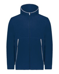 Augusta Sportswear 6859 Youth Eco Revive Polar Fleece Hooded Full-Zip Jacket – 8 oz./yd² 70/30 Recycled Polyester Polar Fleece Jacket | Youth