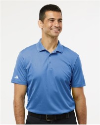 Adidas A430 Men's Performance Piqué Polo – 4.3 oz. 100% Recycled Polyester Piqué Rib Knit Collar Polo | S–4XL