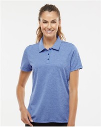 Adidas A583 Women's Heathered Polo – 5.1 oz. Recycled Polyester Polo | XS–3XL