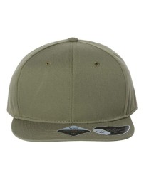 Atlantis Headwear JAMES Sustainable Flat Bill Cap – 100% Recycled Polyester Twill | Adjustable