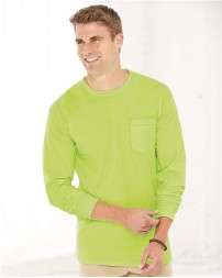 Bayside 3055 Unisex Union-Made Long Sleeve Pocket T-Shirt – 6.1 oz. 100% Cotton Union LS Pocket Tee | S–4XL