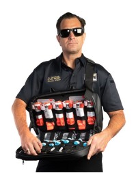 MERET M10118-TBS TRS PRO X TAC Response Sling Bag – Tactical Black – 83.2 oz./yd² Tarpaulin with Infection Control