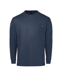 Dickies WL50 Men’s Traditional Heavyweight Long Sleeve T-Shirt – 6.75 oz. 100% Cotton Jersey | Ribbed-Knit Collar and Cuffs