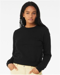 BELLA CANVAS 7511 Women's Sponge Fleece Crewneck Sweatshirt – 8 oz. 52/48 Airlume Cotton/Poly Mid-Length Sponge Fleece Women's Crewneck | BlueSign Certified