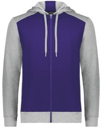 Augusta Sportswear 6899 Unisex Eco Revive™ Three-Season Triblend Fleece Full-Zip Hooded Sweatshirt