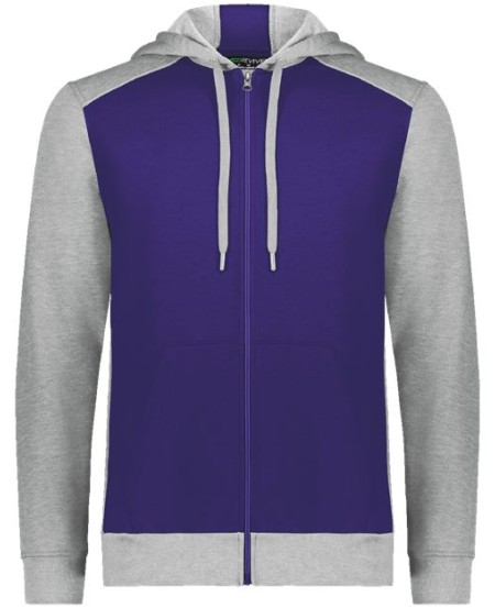 Augusta Sportswear 6899 Unisex Eco Revive™ Three-Season Triblend Fleece Full-Zip Hooded Sweatshirt