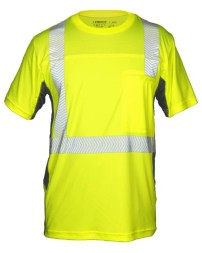 Kishigo 9173 Unisex Premium Black Series Cool Touch Class 2 T-Shirt – Unisex Short-Sleeve Hi-Vis T-Shirt | M–5XL | ANSI/ISEA 107 Type R Class 2