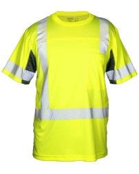 Kishigo 9175 Unisex Premium Black Series Cool Touch Class 3 T-Shirt – Unisex Short-Sleeve Hi-Vis T-Shirt | M–5XL | ANSI/ISEA 107 Type R Class 3