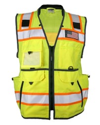 Kishigo 1823 Unisex Ultimate Construction Class 2 Vest – Unisex Safety Vest | S–5XL | ANSI/ISEA 107-2015/2020 Type R Class 2