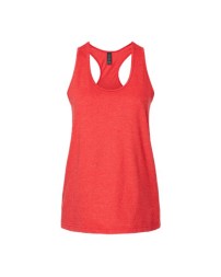 Gildan 64220LCVC Women's Softstyle® CVC Racerback Tank Top – 4.6 oz. 60/40 Ring-Spun Cotton/Polyester | Rib Binding Neck & Armholes | 4″ Wide Back Panel | Semi-Fitted | Better Cotton | OEKO-TEX