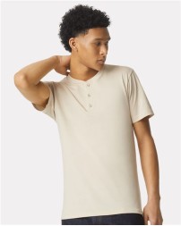 American Apparel 2004CVC Unisex CVC Henley Tee – 4.6 oz. 60/40 Cotton/Recycled Polyester with Dyed-to-Match Buttons | S–2XL