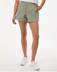 Columbia 211892 Womens Sucker for Summer Shorts - 100% Polyester Omni-Shield Water Repellent Elastic Waist Cargo Pocket Zippered Back Pocket | XS-XXL