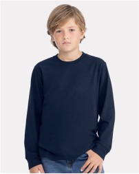 Next Level 3311 Youth Cotton Long Sleeve T-Shirt – Youth 4.3 oz./yd², 100% combed ring-spun cotto | XS–XL