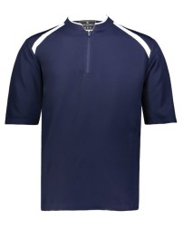 Holloway 229681 Youth Clubhouse Short Sleeve Quarter-Zip Pullover – Aero-Tec™ 100% Polyester Stretch Mesh Back Youth Short Sleeve QZ
