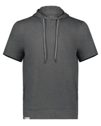 Holloway 222505 Eco Revive Ventura Short Sleeve Hoodie – Men's 6.3 oz. 89% Recycled Polyester Soft Knit Hoodie | S–3XL
