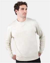 Holloway 223503 Unisex Eco Revive Ventura Soft Knit Crewneck Sweatshirt – 6.3 oz. 89% Recycled Polyester V-Notch Crewneck | S–3XL