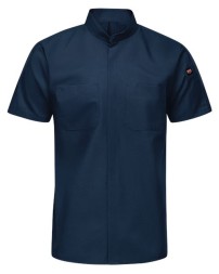 Red Kap SX46 Men's MIMIX Pro Short Sleeve Work Shirt with OilBlok – 4.2 oz. Ripstop + Mesh Panels | S–5XL