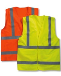 Bayside 3789 Unisex USA-Made Economy Class 2 ANSI Vest – 100% Polyester, Hook-and-Loop Closure | M–5XL