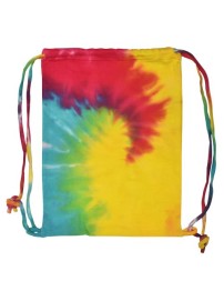 Colortone 9500 Tie-Dyed Drawstring Bag - 8.5 oz. 80/20 Cotton/Polyester Fleece 17 x 13 in. Tie-Dye Drawstring Bag