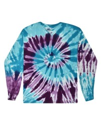 Colortone 2000Y Youth Tie-Dyed Long Sleeve T-Shirt - 5.3 oz. 100% Heavyweight Cotton Youth Tie-Dye Long Sleeve Tee | XS-L