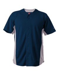 Alleson Athletic 566BFJ Unisex Crush Full Button Baseball Jersey – 14 oz. DURA-Stretch Double-Knit Polyester Mesh Panel Jersey | S–3XL