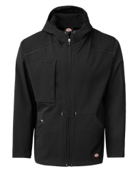 Dickies PH10 Men’s Protect Hooded Jacket – 8.5 oz. 92/8 Polyester/Spandex WeatherWeave™ | DWR | SafeChinch™ Drawcord