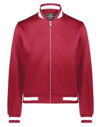 Holloway 223747 Women's V-Street Full-Zip Jacket – 10.3 oz. 100% Polyester Double-Knit Varsity-Style Ladies' Full-Zip | S–2XL