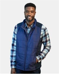 Nautica N17946 Men's Harbor Puffer Vest – Men's 11 oz./yd², 100% polyester sweater fleec | S–4XL
