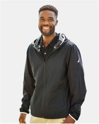Nautica N17926 Men's Stillwater Hooded Windbreaker – Men's 1.5 oz./yd², 100% polyester | S–3XL
