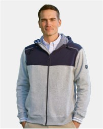Nautica N17582 Men's Navigator Fleece Hooded Full-Zip Jacket – Men's 8.3 oz./yd², 60/40 cotton/polyester flee | S–4XL