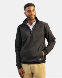 Nautica N17176 Men's Anchor Fleece Quarter-Zip Pullover – 8.3 oz./yd², 60/40 cotton/polyester mercerized fleece