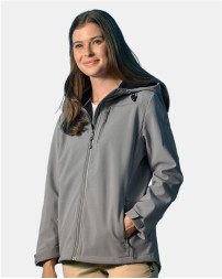 Nautica N17790 Women's Wavestorm Hooded Soft Shell Jacket – Women's 9 oz./yd², 94/6 polyester/spandex stretc | XS–3XL