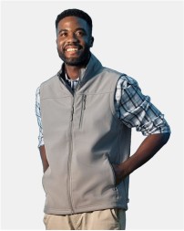 Nautica N17792 Men's Wavestorm Soft Shell Vest – Men's 9 oz./yd², 94/6 polyester/spandex stretc | S–4XL