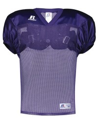 Russell Athletic S096BW Youth Stock Practice Football Jersey – Mini Porthole Mesh & Dazzle Warp Knit | Youth M–XL