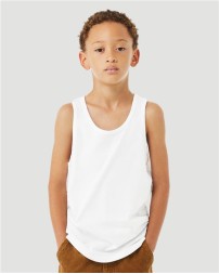 BELLA + CANVAS 3480YCVC Youth Heather CVC Tank – 4.2 oz. 52/48 Airlume Cotton/Poly CVC Heather Youth Tank Top