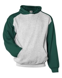 Badger 2449 Youth Sport Athletic Fleece Hooded Sweatshirt – 9.5 oz. 60/40 Ring-Spun Cotton/Polyester Youth Contrast Colorblock Athletic Hoodie | XS–XL