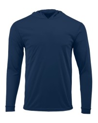 Paragon 221Y Bahama Youth Hooded Long Sleeve Performance T-Shirt – 3.5 oz. Microfiber UPF 50+ Hoodie Tee | S–XL