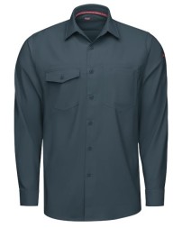 Red Kap TSM4 Men's Cooling Long Sleeve Work Shirt - 5.3 oz. 82/14/4 Poly/Cotton/Elastane Coolcore | S-5XL