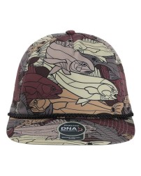 Imperial DNA014 The Golden Hour Cap – 100% Recycled Polyester Sublimated Print Unstructured Five-Panel Stand-Up Windshield Rope Leather Strap Buckle | OSFM