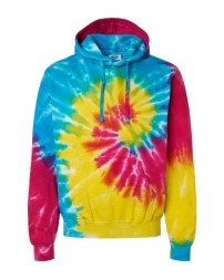 Colortone 8777Y Youth Tie-Dyed Hooded Sweatshirt - 8.5 oz. 60/40 Ring-Spun Cotton/Polyester Youth Tie-Dye Pullover Hoodie | XS-L