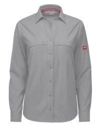 Red Kap TSW3 Women's Cooling Long Sleeve Work Shirt - 5.3 oz. 82/14/4 Poly/Cotton/Elastane Coolcore | XS-3XL