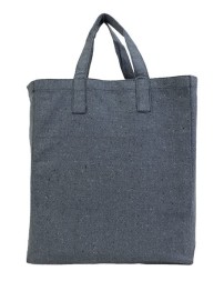Q-Tees S900 Sustainable Grocery Tote Bag – 12 oz. 100% Recycled Canvas with Cardboard Bottom Insert | 12