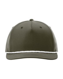 Richardson 258 Five-Panel Classic Rope Cap - 100% Polyester Stay-Dri Lightly Structured Mid Pro | OSFM Snapback
