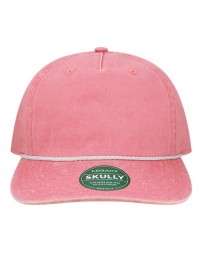 LEGACY SKULLY Skully Rope Cap – Unisex 100% pigment-dyed cotton Five-Panel Cap With Rope Braid | Adjustable (OSFM)