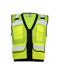 Kishigo S5008Z Unisex Economy Surveyors Vest – Unisex Surveyors Vest | S–5XL | ANSI/ISEA 107 Type R Class 2