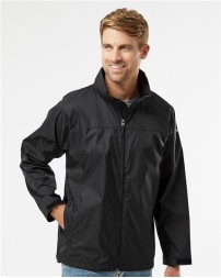 Columbia 212476 Mens Glennaker Lake II Rain Jacket - 100% Nylon Omni-Shield Stow-Away Hood Packable into Hand Pocket | S-3X