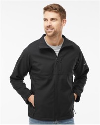 Columbia 212483 Mens Ascender Soft Shell Jacket - 100% Polyester Contour Soft Shell Fleece Bonded Lining Omni-Shield Comfort Stretch Wind Water-Resistant | S-4X