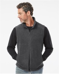Columbia 212488 Mens Steens Mountain Fleece Vest - 100% Polyester MTR Filament Fleece 250g Cold-Blocking Collar Zippered Pockets | S-3X