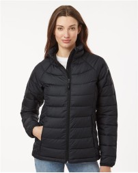 Columbia 212490 Womens Powder Lite II Full Zip Jacket - 100% Polyester Omni-Heat Lining Thermarator Recycled Insulation Omni-Shield Active Fit | XS-XXL